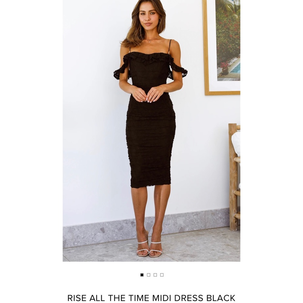 Hello Molly - Rise All the Time Midi Dress Black